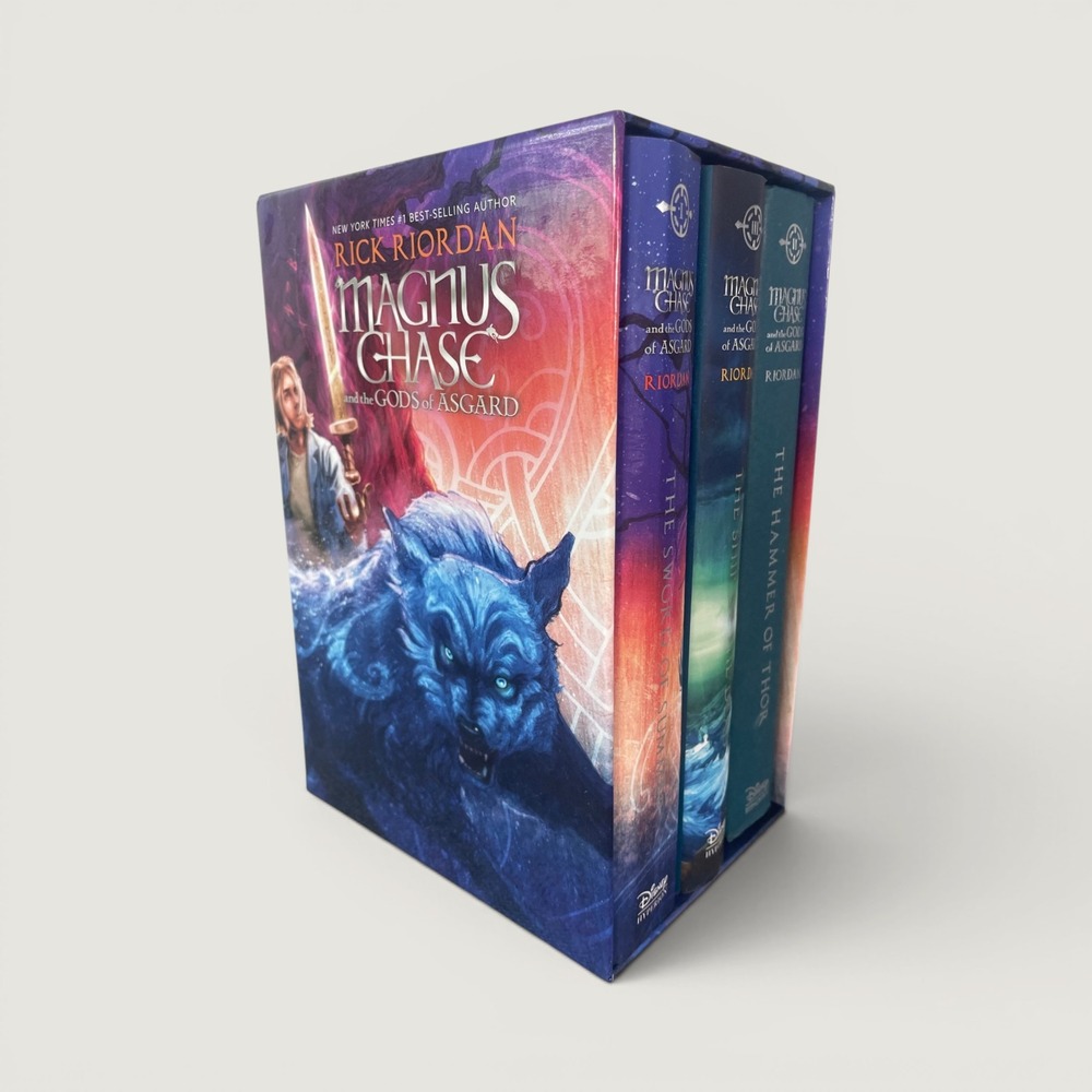 Rick Riordan Magnus Chase and the Gods of Asgard 3-Book Hardcover Box Trilogy